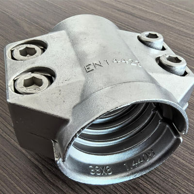 ボルトとナット付きホース継手用安全クランプ ステンレス鋼