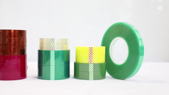シリコーン剥離紙を貼り付けるのが難しいための PET フィルム耐熱絶縁テープ