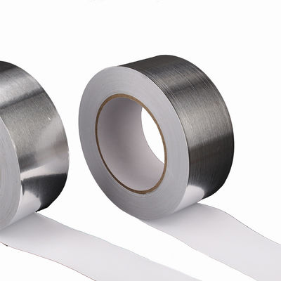 鋼鉄50mの長さのアルミ ホイルのダクト テープへの18N/25mmの付着力強い保持力