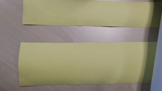 簡単なリリースのシリコーンの黄色の色のリリース紙が付いている防水アルミ ホイル テープ