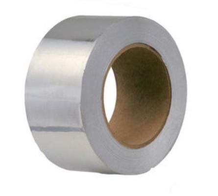 125um 厚さ プレミアムグレード アルミ箔テープ 溶剤系アクリル粘着剤付き 電解めっきおよび塗料剥離におけるマスキング作業に優れた保護性能