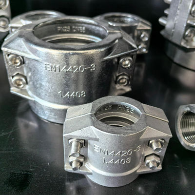 ボルトとナット付きホース継手用安全クランプ ステンレス鋼