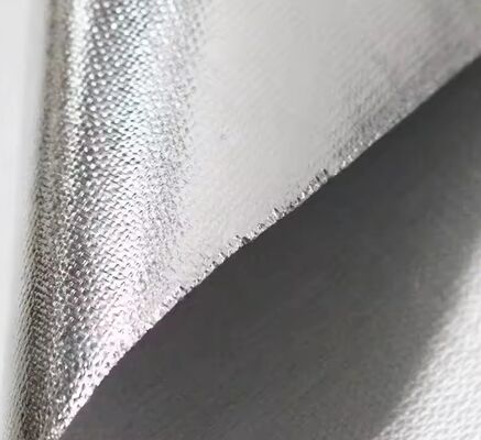 Aluminum Foil 100% Fiberglass Cloth 0.4mm Thickness 100cm Width